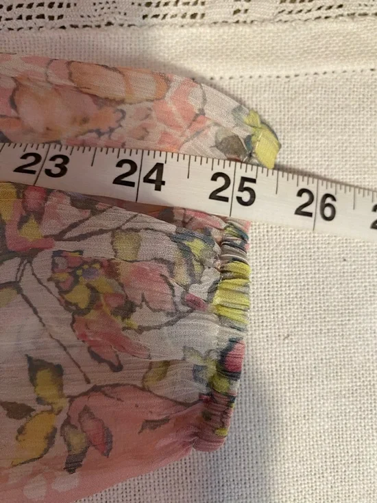 Sundance Silk Floral Wrap Dress Pink Boho Cottagecore Long Sleeve Size 6 NWT - Picture 10 of 13